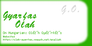 gyarfas olah business card